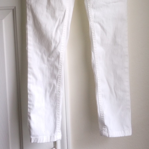 Beautees Girls Distressed White Pants Size 12 - Picture 3 of 11